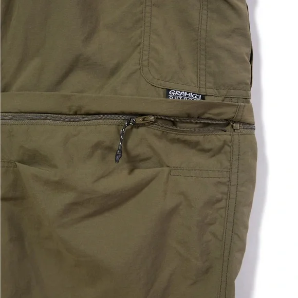 Men's Gramicci Convertible Micro Ripstop Pants - Army Green